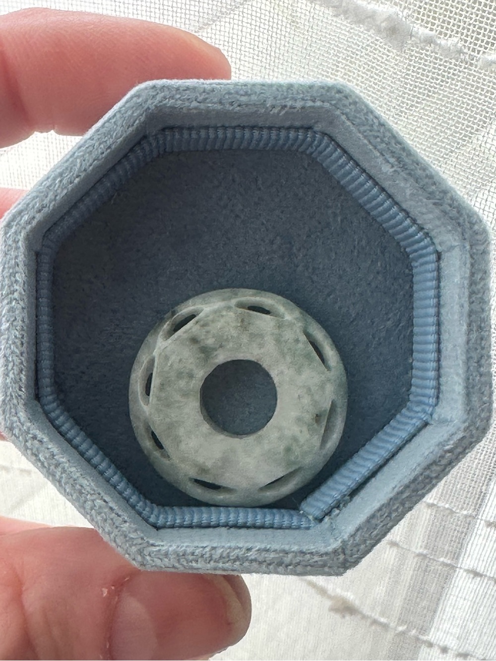 Burmese Jadeite Carved Doughnut Pendant